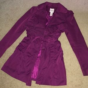 Candies ruched trench coat